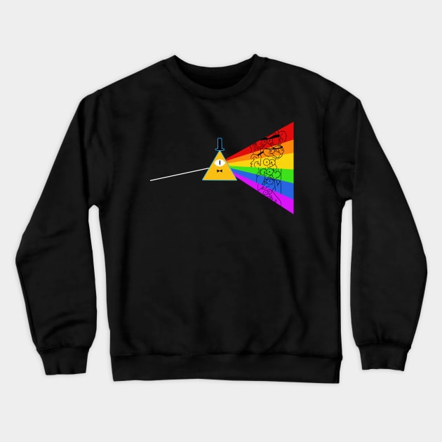 The dark side of gravity falls Crewneck Sweatshirt by ravenfire5